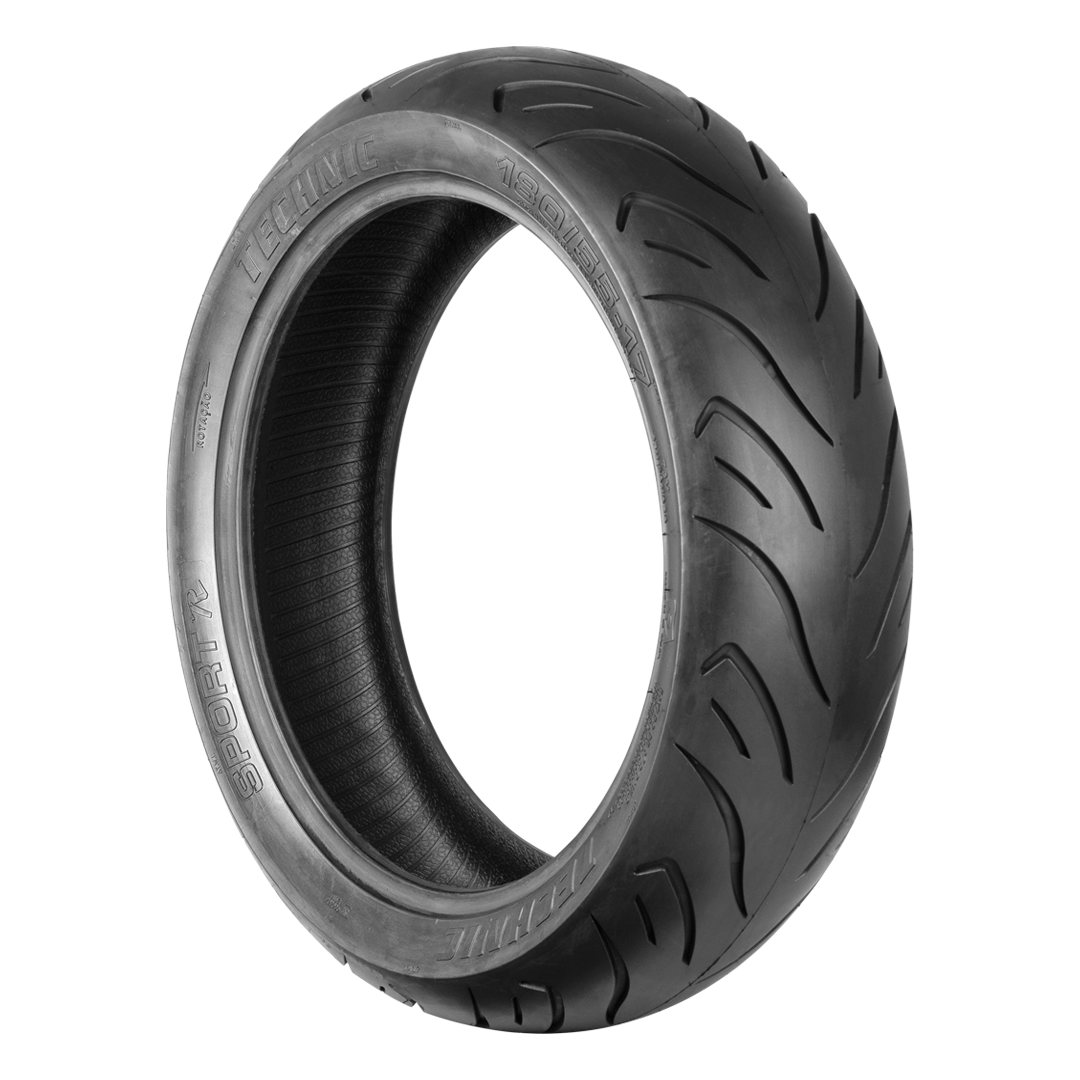 Pneu p/ moto aro 17 * 180/55-17 - tras. hornet, cb 500f, xj6, mt 07, triumph 675, kawasaki z 750, bmw f800r e similares (sport r) s/câm.